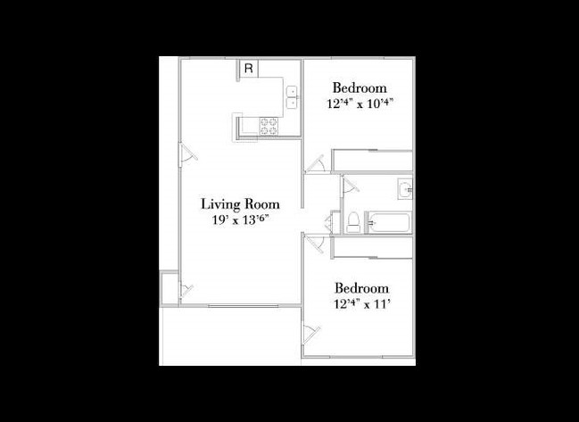 2BR/1BA - Ridgecrest Terrace
