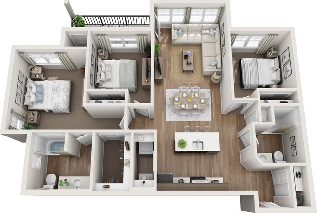 Floorplan - Glacier Run Apartments