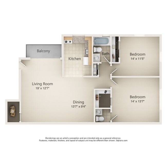 Floorplan - Brakeley Gardens