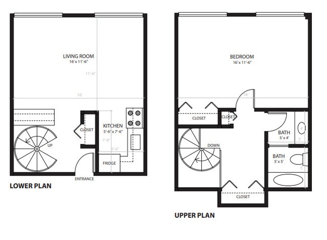1b1b corner upper 670 SF - 511 E Hoover St