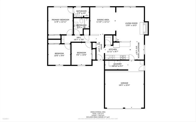 Building Photo - For Rent with Move-in Special ($1,200 off Base Rent ) | 3 Beds 2 Bath | 2 Car Garage |  NE Height...