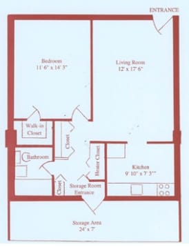 1BR/1BA - Georgetowne Homes