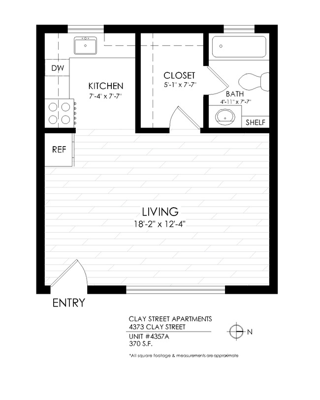 Floorplan - Clay Street Apartments