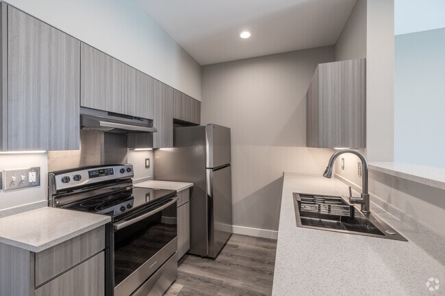 1BR, 1BA - 650-930SF - Kitchen - Autumn Towne Senior Apartments