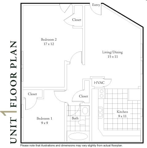 2BR/1BA - Bulluck Terrace