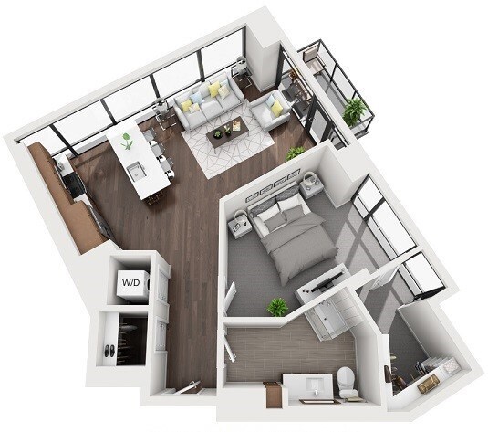 Floorplan - 1000 Speer by Windsor
