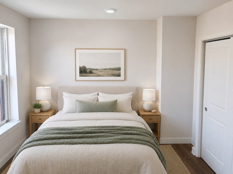 AI Staged Bedroom 2 - 923 N Calvert St