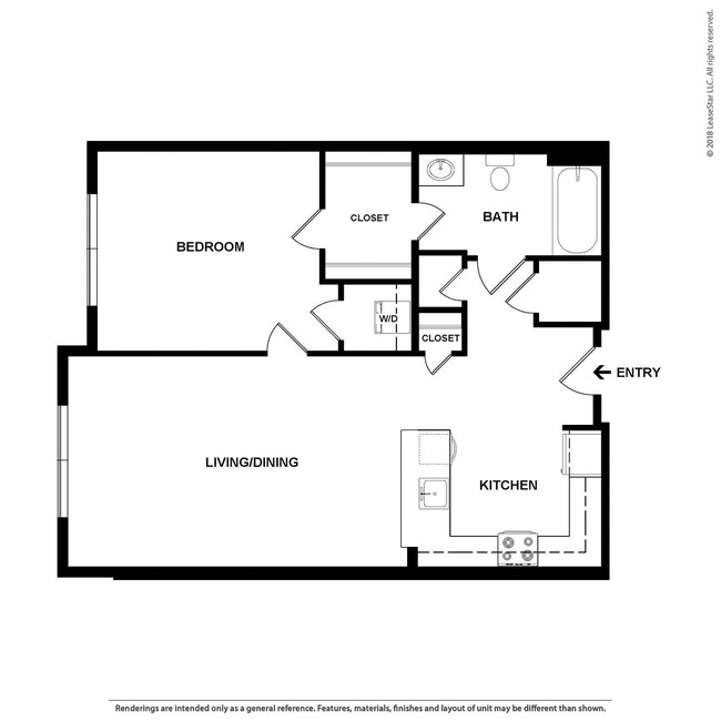 Floorplan - Studio 3807