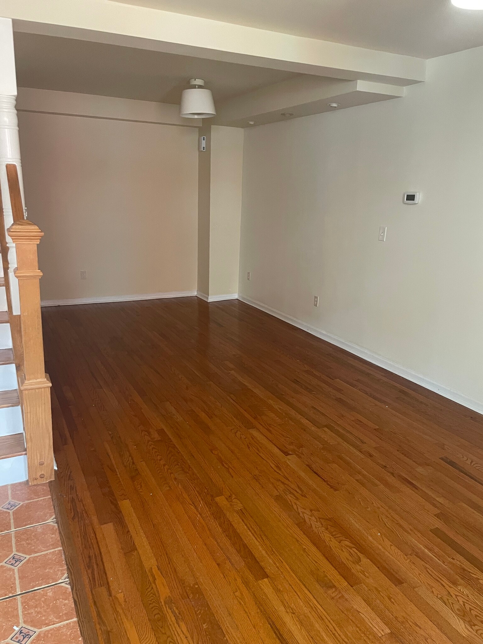 Stairs and living room - 604 Gerritt St