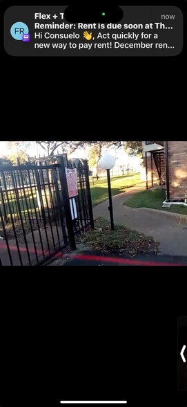 Right side Outside Gate - 6646 E Lovers Ln