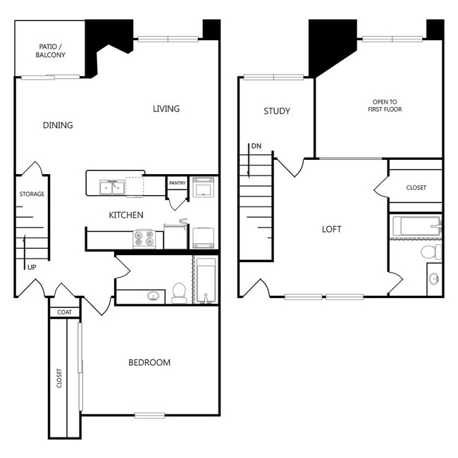 Floorplan - Preston Racquet Club Apartments