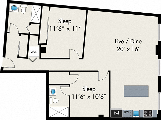 Floorplan - The Lofts at Gin Alley