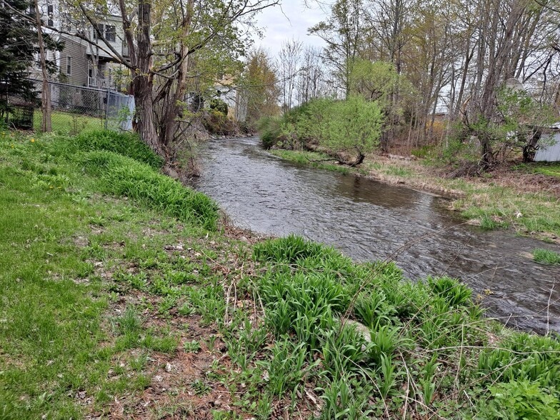 Outlet stream in back yard - 345 Main St