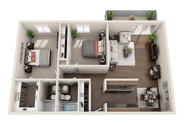 Floorplan - 4600 E Kentucky