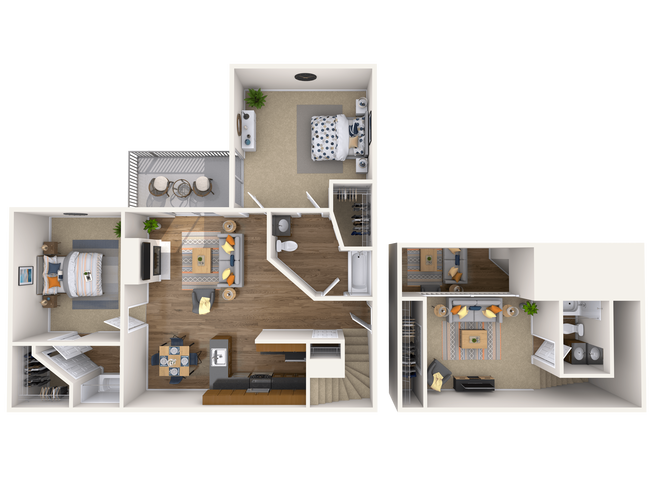 Floorplan - Abbotts Run Apartment Homes