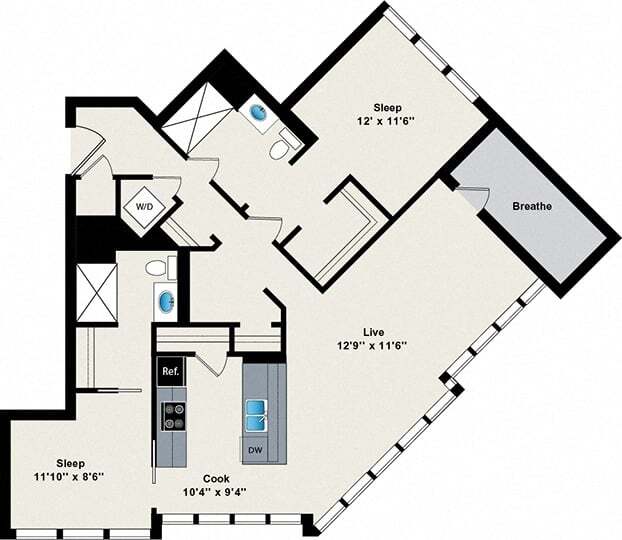 Floorplan - Reside on Green Street