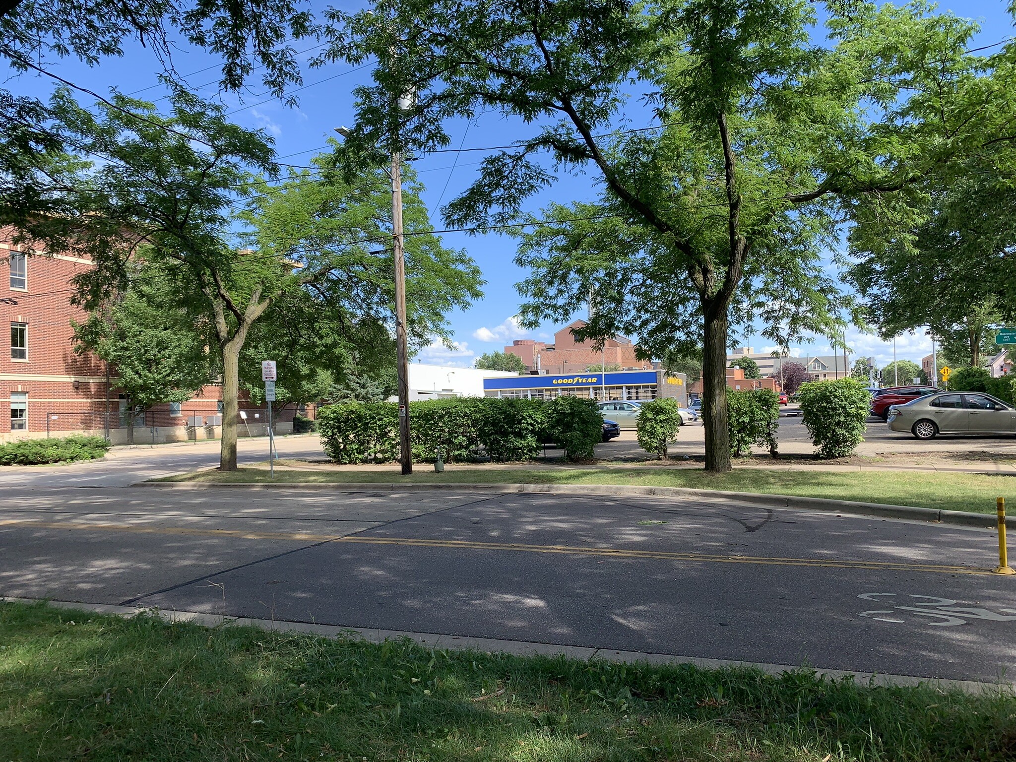 view from front porch - 604 E Mifflin St