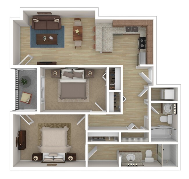 Floorplan - Glacier Vista Apartments