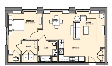 Floorplan - Hawthorne Apartments