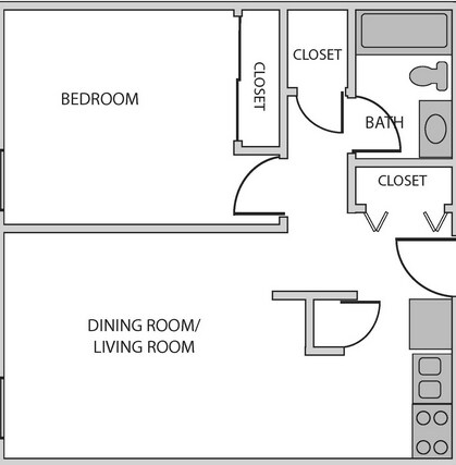 1BR/1BA - Calvary Tower Senior Apartments