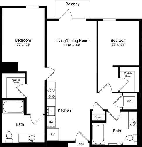 Floorplan - Potrero 1010