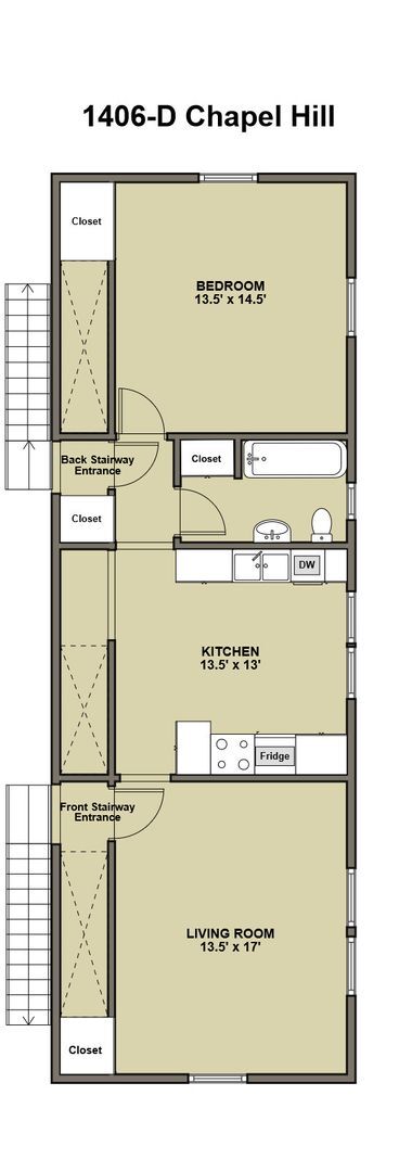 Building Photo - Spacious 2nd Floor Apartment - HUGE Kitchen - Between Duke West and Downtown