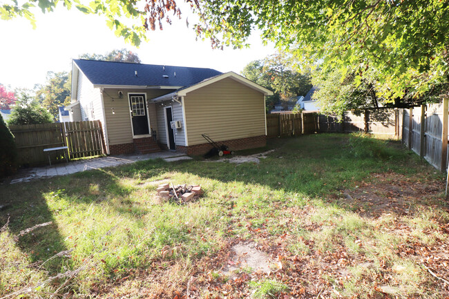 Fenced back yard - 1304 Poplar Ridge Rd