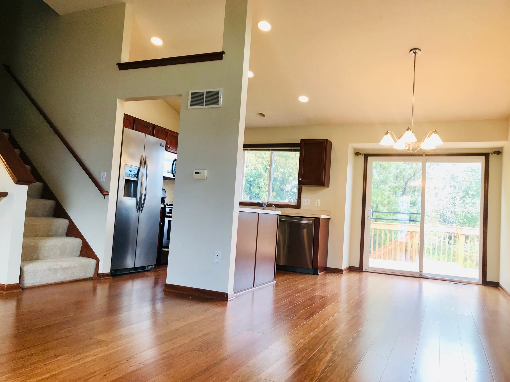 Main level view of living room, dining and Kitchen - 3843 West De Blaay Ct SE