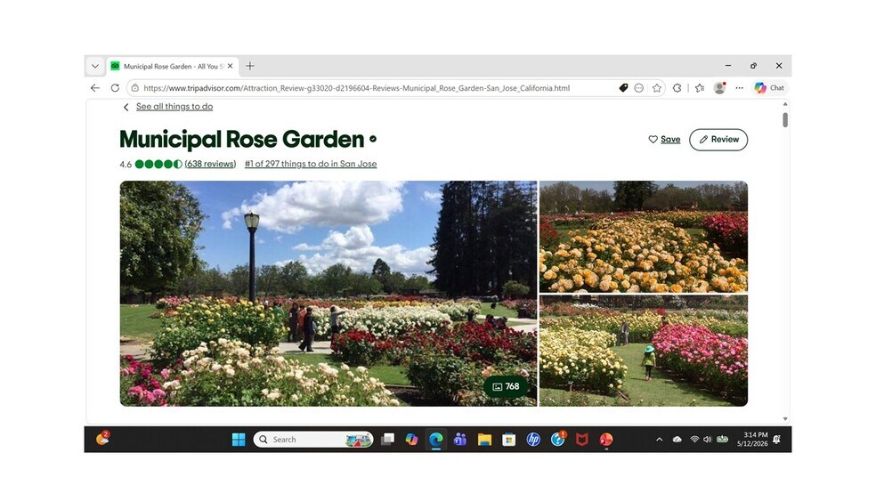 nearby Rose garden - 2490 Bailey Ave