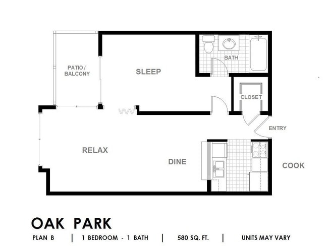 Floorplan - Oak Park (South Bldg)