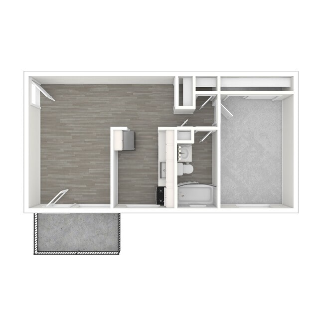 1 Bedroom - Allen Gardens Apartments