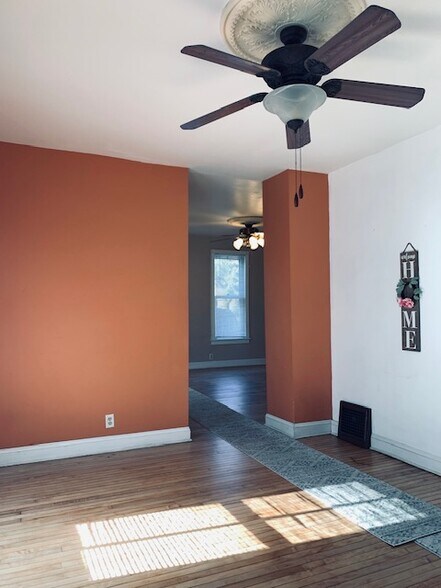 View from dining room into living room - 2454 N Pierce St