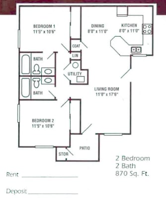Two Bedrooms, Two Bathrooms - Elevate at 4400