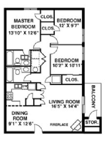 The Hickory - Creekside Apartments