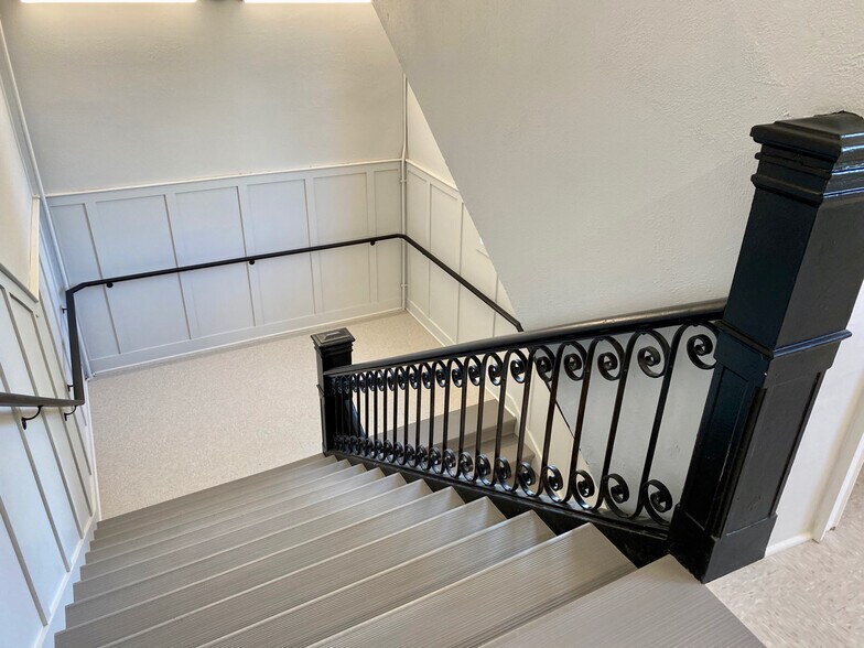 stairwell to unit - 77 Van Dam St