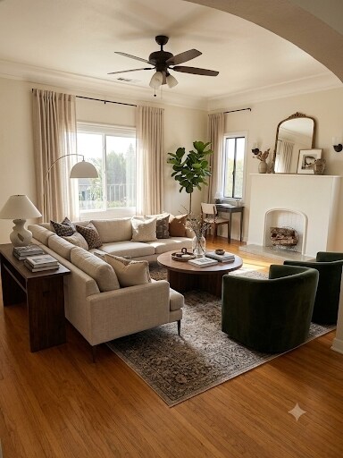 Digitally altered livingroom - 1239 S Hudson Ave