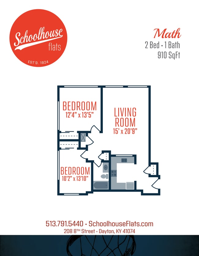 Floorplan - Schoolhouse Flats Apartments