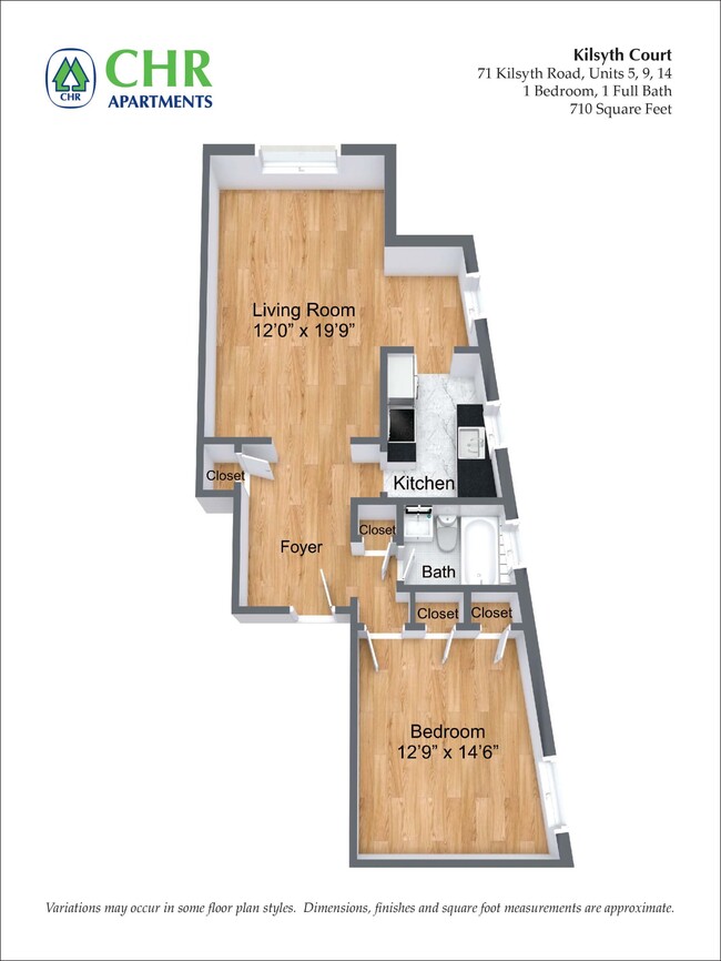 Floorplan - CHR Brighton Apartments