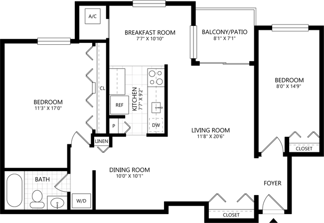 Floorplan - PeachTree of McLean