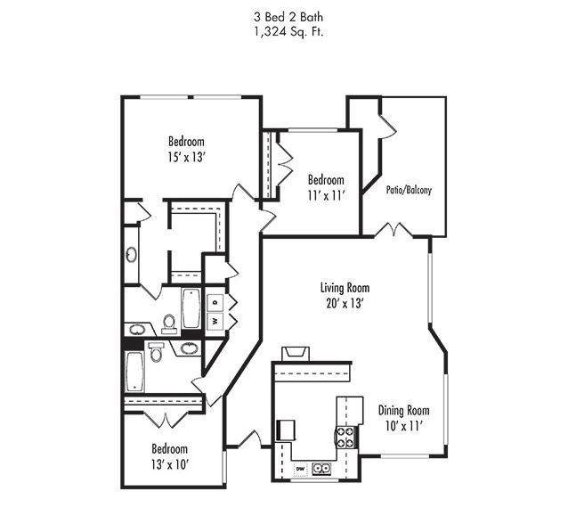 Floorplan - Canyon Villa Apartment Homes