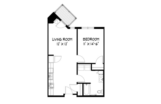 Floorplan - Enclave Overlook Apartments
