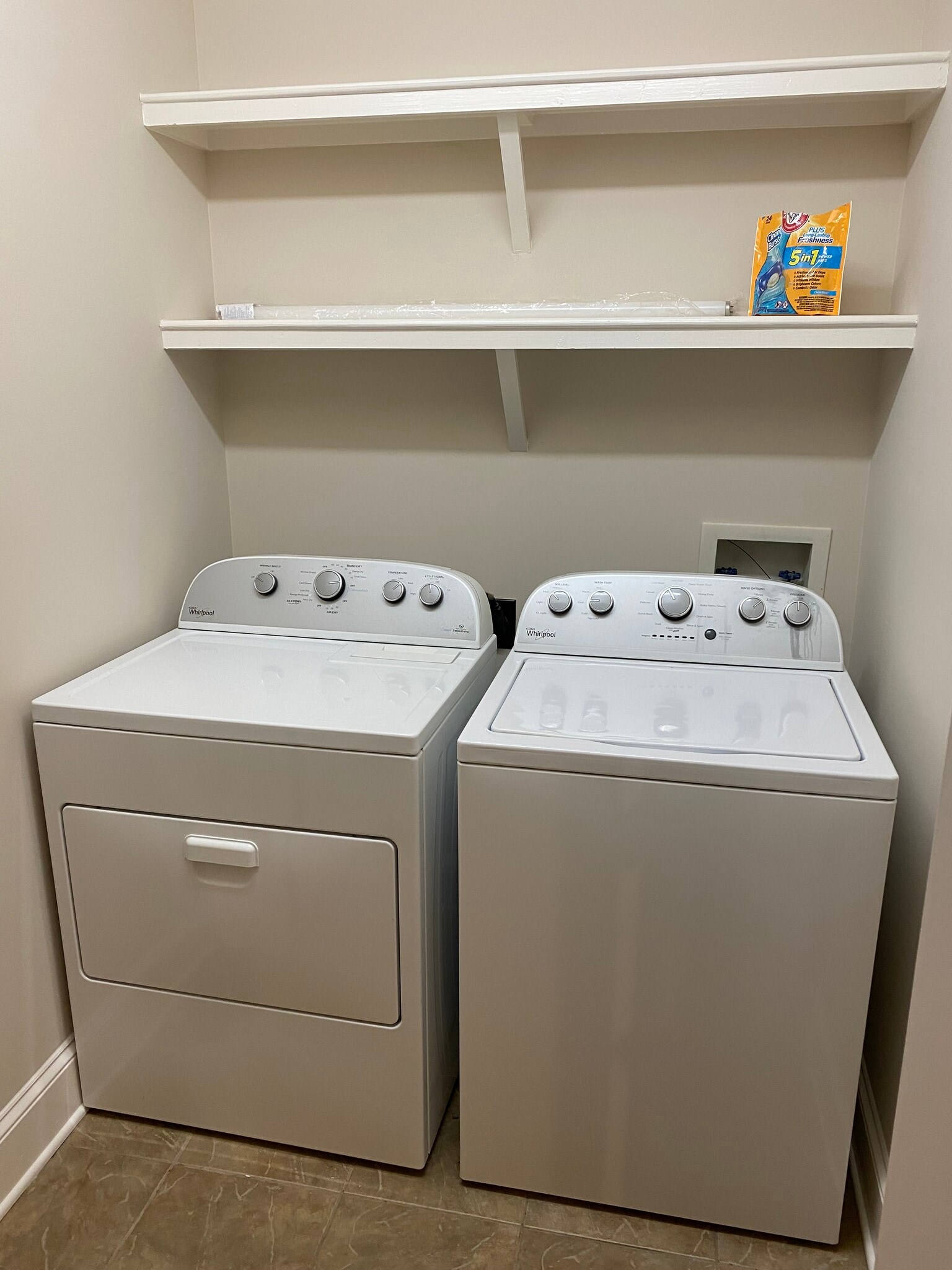 washer/dryer closet storage - 125A Wild Iris Ln