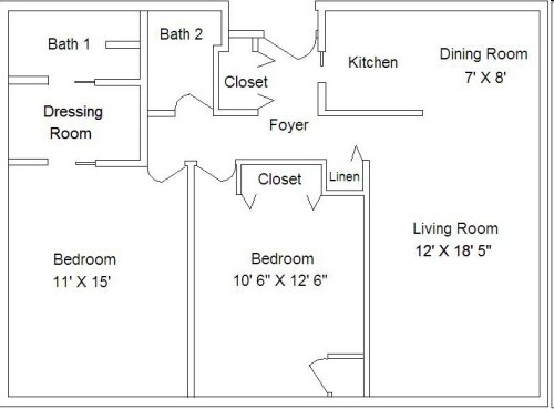 2BR/2BA - Imperial House