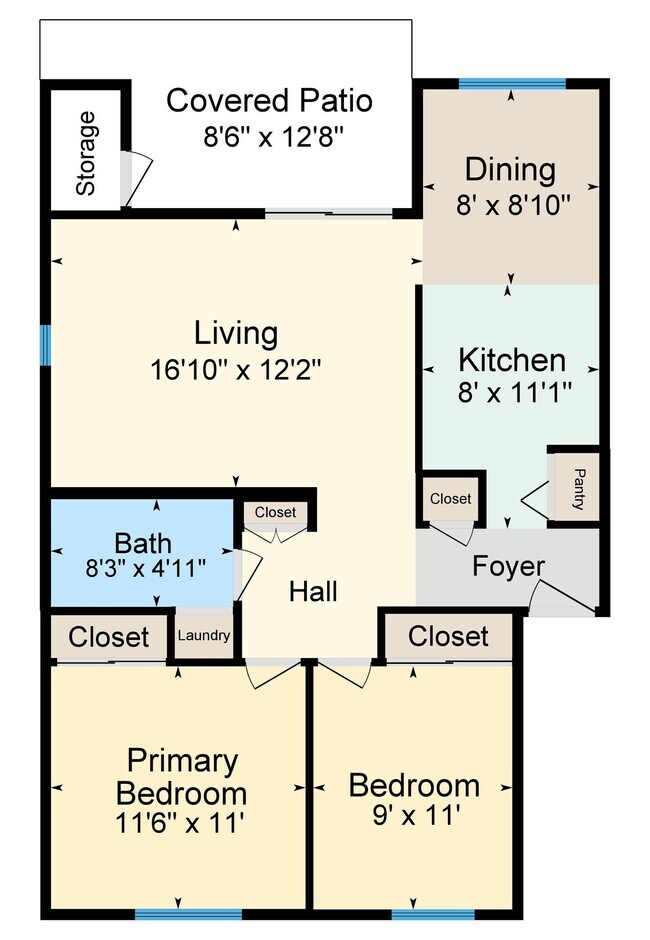 Floorplan - Barclay Square Apartments