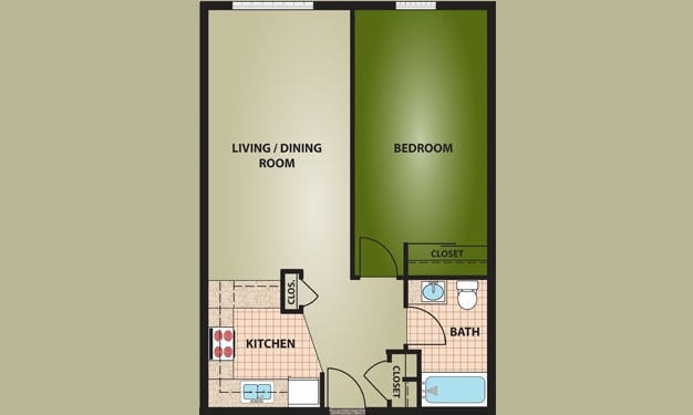 1BR/1BA - Nativity Manor