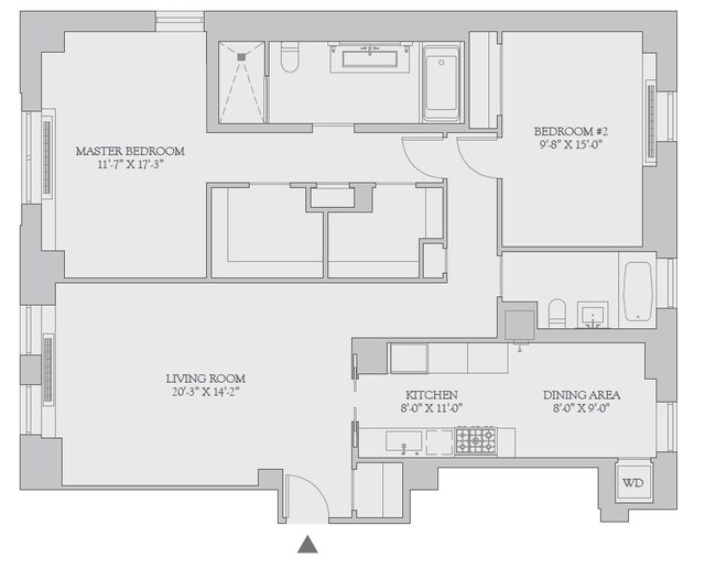 2BR/2BA - Twelve Twelve Fifth Avenue