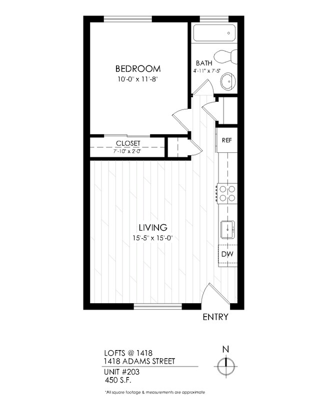 Floorplan - Lofts @ 1418