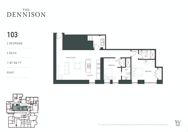Floorplan - The Dennison