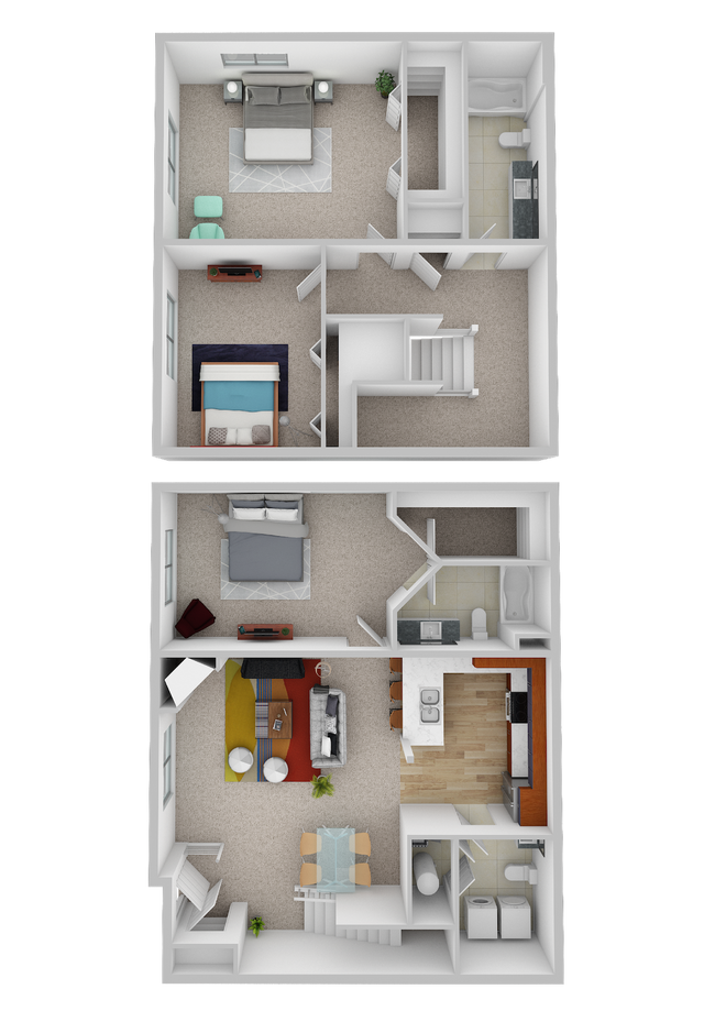 Floorplan - Prairiewood Apartments and Townhomes