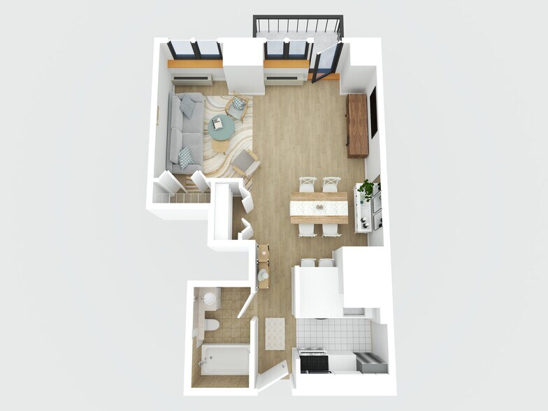Floor Plan (Virtual Furnishings) - 250 E 40th St